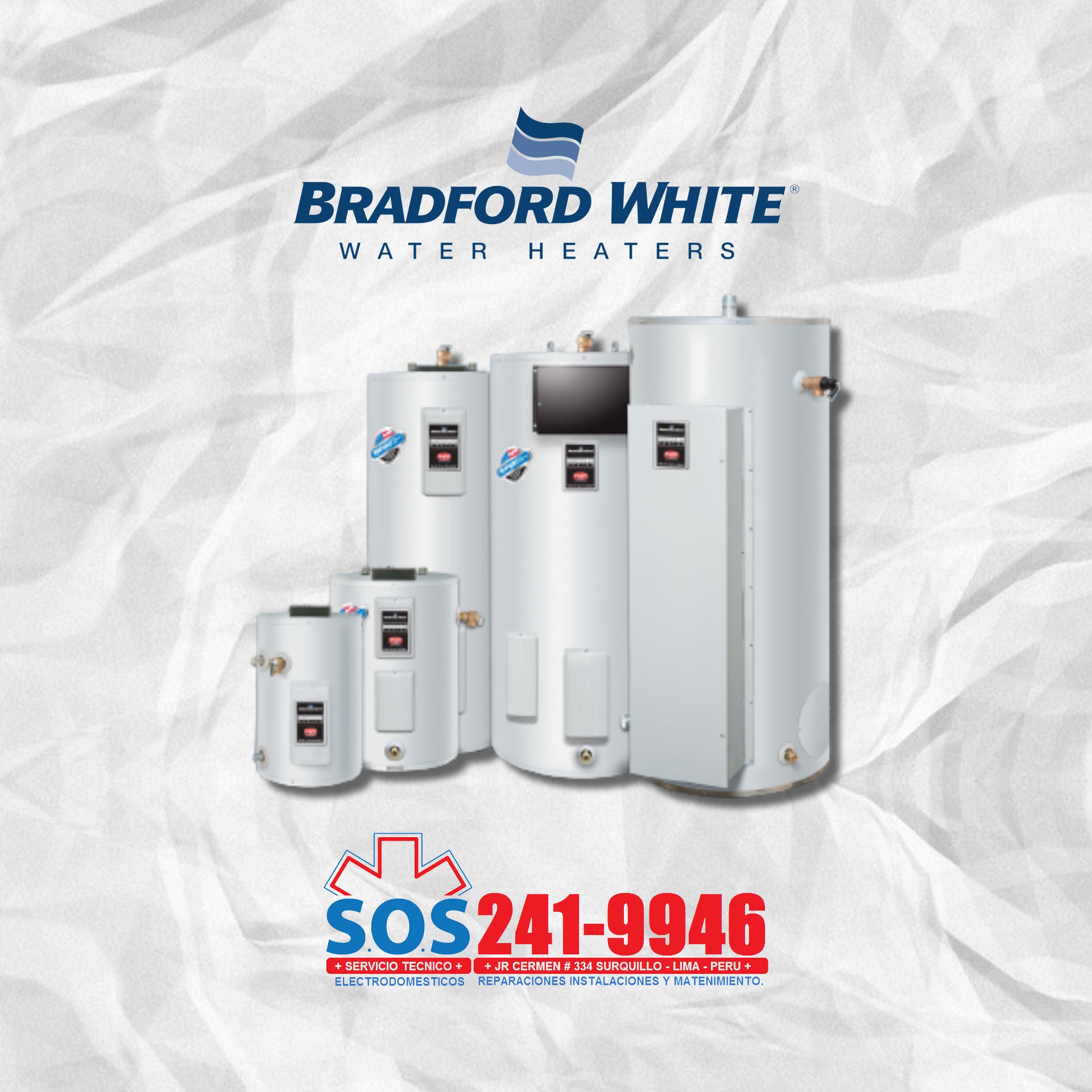  Servicio Técnico de Termas y Termotanques Bradford White Perú 01 241-9946 